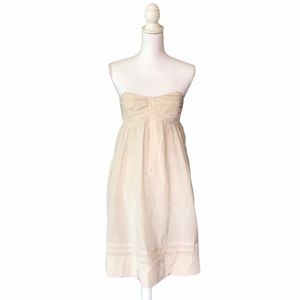 [To The Max] Cream Strapless Corset Dress - NWOT
